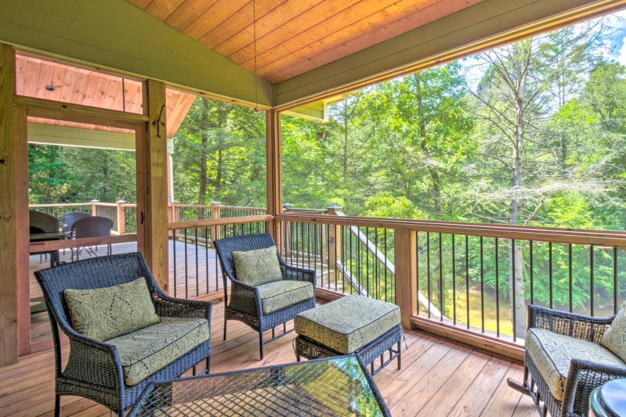 Cozy Riverside Dahlonega Home With Kayaks And Fire Pit Extérieur photo